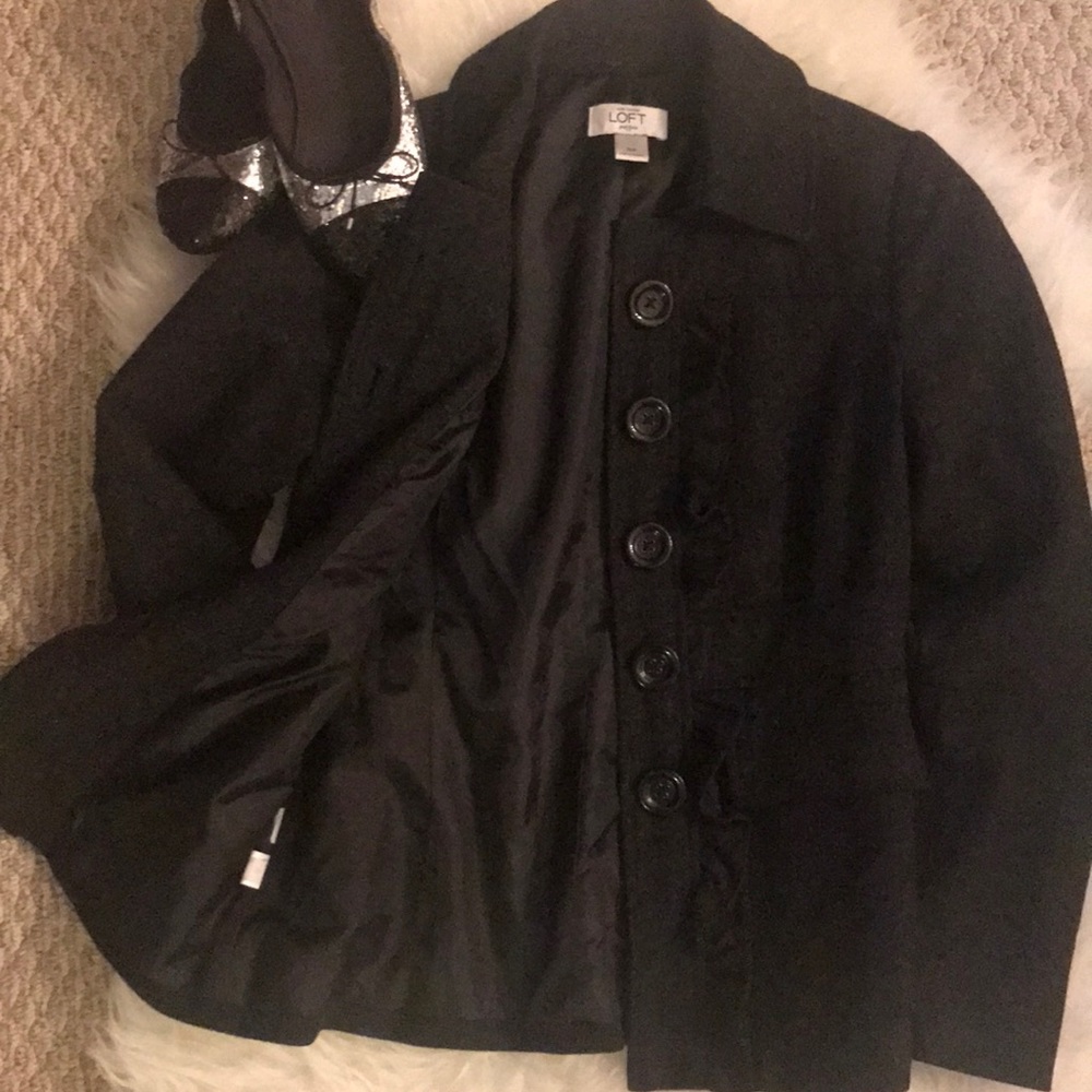 Loft Ruffle Front Jacket - image 7